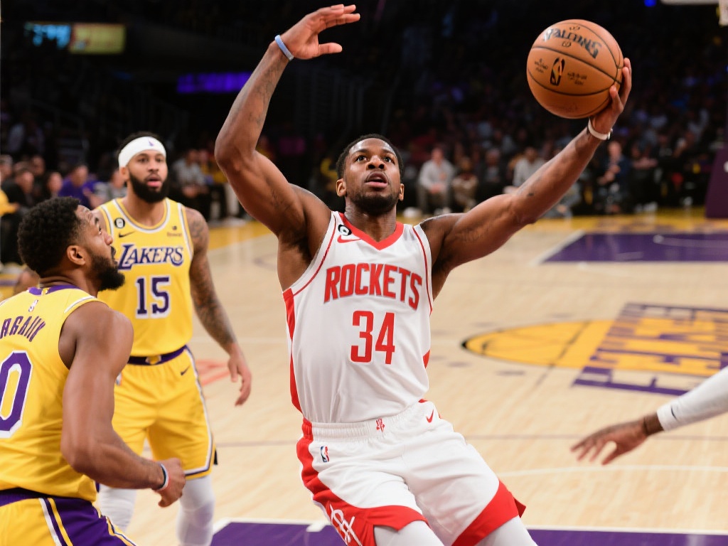 核心支柱!杰伦-格林32次荣膺队内得分王,领跑全队 以本赛季对阵湖人队的一场比赛为例,格林全